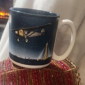 Night Sky Aviation MugVintage 1988 Spirit of St. Louis Airplane Smithsonian Inst